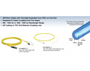 Thorlabs热膨胀芯(TEC)光纤跳线