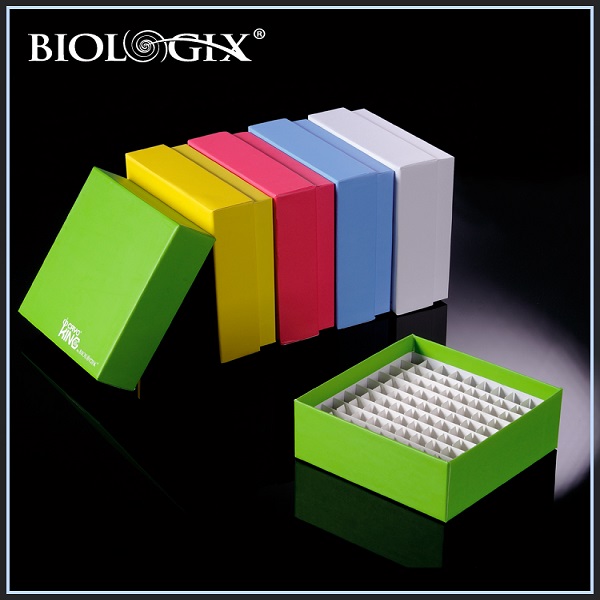 巴罗克Biologix 2英寸冻存盒 100格 盒盖预置标签书写<em>区</em>便于样本区分90-5200