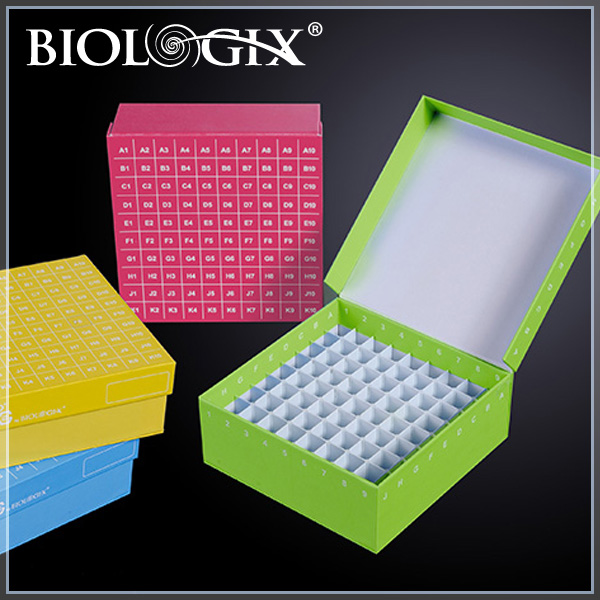 <em>巴罗克</em>Biologix 2英寸冻存盒 翻盖式设计避免盒盖放置混乱90-8281