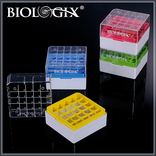 <em>巴罗克</em>Biologix 2英寸冻存盒 混色<em>81</em>格 耐受温度为-196℃至121℃ 90-9009