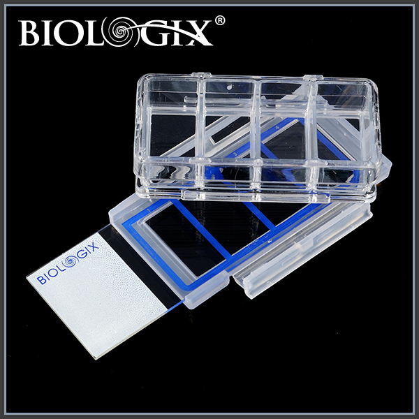 巴罗克Biologix 4室<em>细胞</em>培养玻片 适用于<em>荧光</em>显微实验和相差显微实验等07-2104