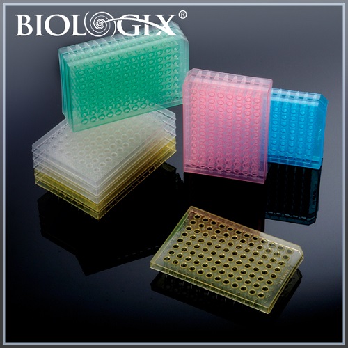 巴罗克Biologix96孔粉色PCR板 半裙边设计结构稳定60-0156