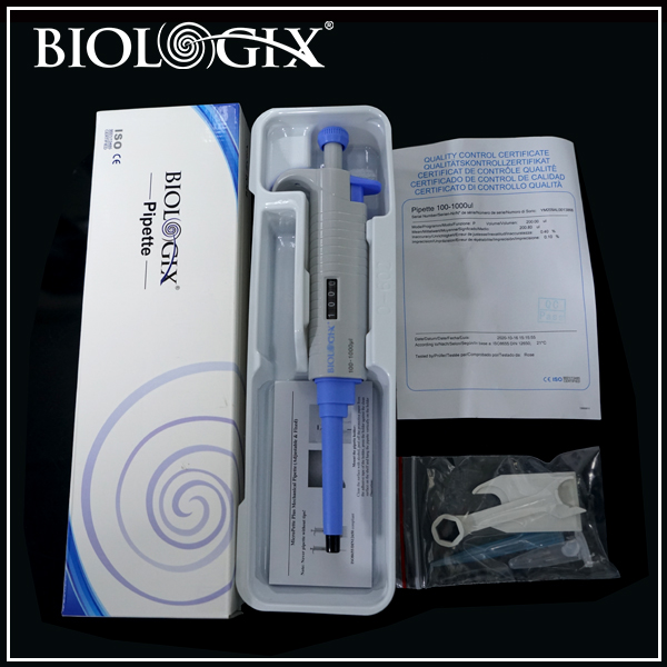 巴罗克Biologix手动单道移液器 数字视窗所<em>设定</em>量程一目了然01-2110