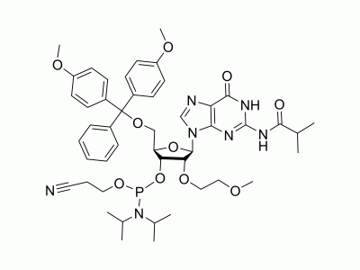 HY-104014 DMT-2'O-MOE-rG(ib) Phosphoramidite | MedChemExpress (MCE)