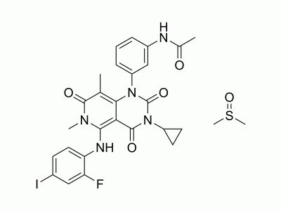 HY-10999A Trametinib (DMSO solvate) | MedChemExpress (MCE)