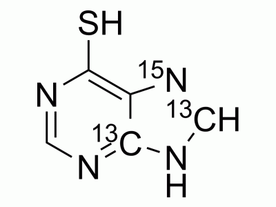 6-Mercaptopurine-13C2,15N | MedChemExpress (MCE)