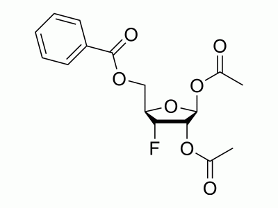 1,2-Di-O-acetyl-5-O-benzoyl-3-deoxy-3-fluoro-D-ribofuranose | MedChemExpress (MCE)