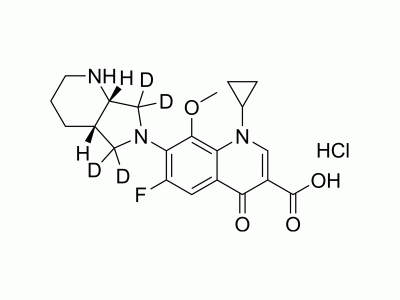 HY-66011S rac cis-Moxifloxacin-d4 hydrochloride | MedChemExpress (MCE)