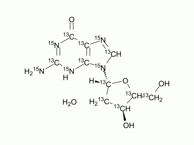 HY-D0185S4 2'-Deoxyguanosine-13C10,15N5 monohydrate | MedChemExpress (MCE)