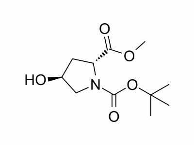 HY-W017882 (2R,4S)-1-tert-Butyl 2-methyl 4-hydroxypyrrolidine-1,2-dicarboxylate | MedChemExpress (MCE)