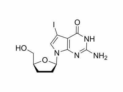 7-Iodo-2',3'-dideoxy-7-deaza-guanosine | MedChemExpress (MCE)