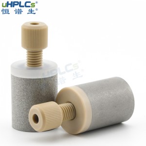 不锈钢流动相进样口过滤器保护HPLC系统,带有螺母和密封垫圈,用于3/16