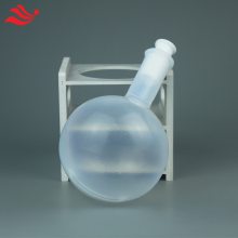 旋转蒸发仪用PFA烧瓶<em>500ml</em>单颈蒸馏烧瓶透明特氟龙塑料烧瓶耐氢氟酸
