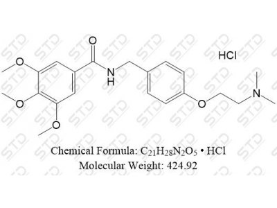 曲美苄胺 盐酸盐 554-92-7 C21H28N2O5 • HCl