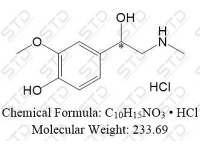 肾上腺素杂质77 881-95-8 C10H15NO3 • HCl