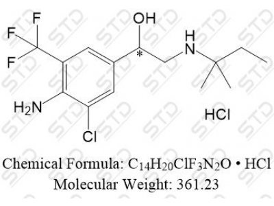 左旋沙丁胺醇杂质12 54238-51-6 C14H20ClF3N2O • HCl