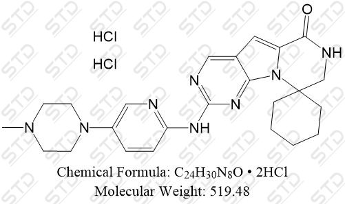 曲拉西利 双盐酸盐 1977495-97-8 C24H30N8O • 2HCl