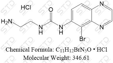 溴莫尼<em>定</em><em>杂质</em><em>7</em><em>盐酸盐</em> (溴莫尼<em>定</em><em>EP</em><em>杂质</em><em>G</em><em>盐酸盐</em>) 1216379-05-3(free base) C11H12BrN5O • HCl