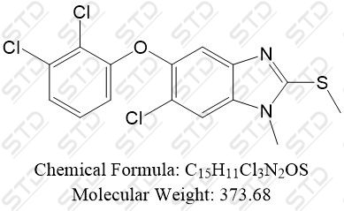 三氯苯达唑杂质12 145770-89-4 C15H11Cl3N2OS