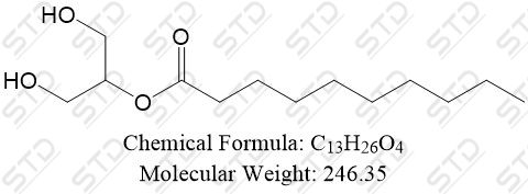 单硬脂酸甘油酯杂质42 3376-48-5 C13H26O4