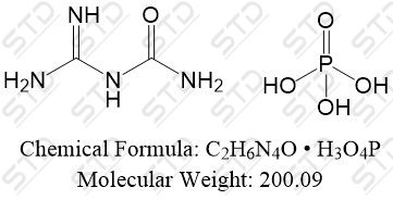 <em>二甲双胍</em><em>杂质</em>29 磷酸盐 141-83-3 (free base) C2H6N4O • H3O4P