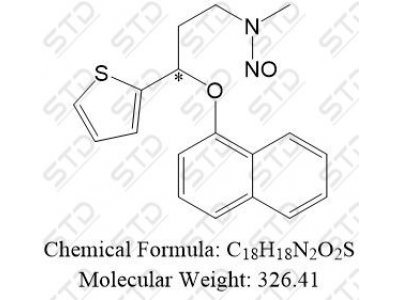 度洛西汀杂质48 (N-Nitroso (±)-度洛西汀) 2680527-91-5 C18H18N2O2S