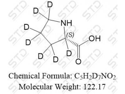 L-脯氨酸-d7 39063-89-3 C5H2D7NO2