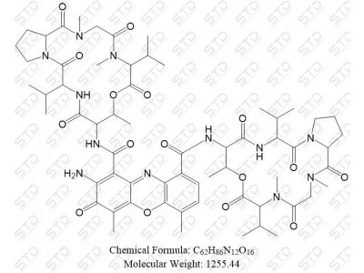 放线菌素 D 50-76-0 C62H86N12O16