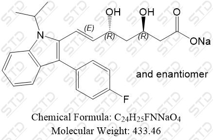 氟伐他汀杂质<em>1</em>钠盐(氟伐他汀EP杂质A钠盐) 93957-58-5 C24H25FNNaO4