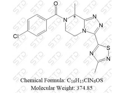 非唑奈坦杂质26 1629229-69-1 C16H15ClN6OS