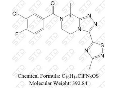 非唑奈坦杂质43 1629229-67-9 C16H14ClFN6OS