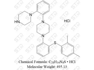 沃替西汀杂质6 盐酸盐 1240670-85-2(free base) C28H34N4S • HCl