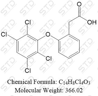 <em>芬</em><em>氯酸</em><em>杂质</em>3 86335-<em>26</em>-4 C14H8Cl4O3