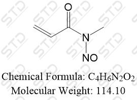 <em>丙烯酰胺</em>杂质39 (N-亚硝基 N-甲基<em>丙烯酰胺</em>) 1255641-10-1 C4H6N2O2