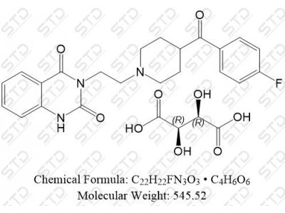 酮色林 酒石酸盐 83846-83-7 C22H22FN3O3 • C4H6O6