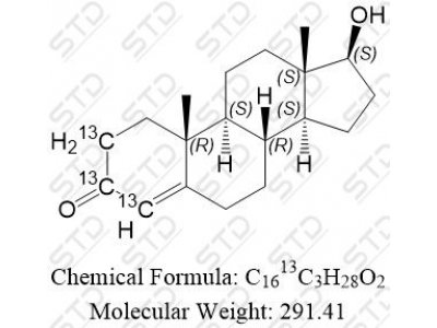 睾酮-13C3 (100ug/mL甲醇溶液) 327048-83-9 C1613C3H28O2