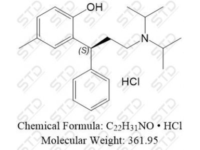 托特罗定杂质6盐酸盐（托特罗定EP杂质F盐酸盐） 124937-53-7(free base) C22H31NO • HCl