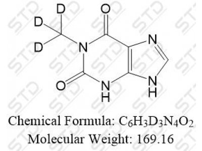 黄嘌呤杂质47-d3 109987-37-3 C6H3D3N4O2