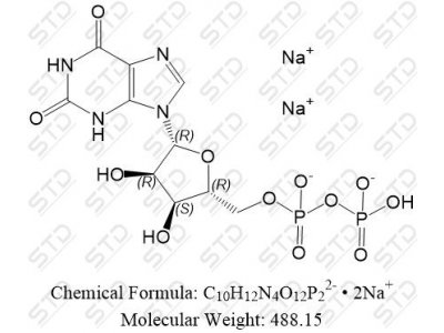 黄嘌呤核苷杂质21二钠盐 105931-37-1  C10H12N4O12P22- • 2Na+