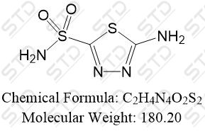 <em>乙酰</em><em>唑</em><em>胺</em>杂质4 单体 (<em>乙酰</em><em>唑</em><em>胺</em>EP杂质D 单体) 14949-00-9 C2H4N4O2S2