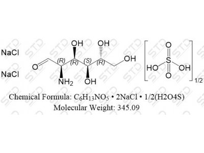 盐酸氨基葡萄糖杂质37 半硫酸盐 双氯化钠 216447-62-0 C6H13NO5 • 2NaCl • 1/2(H2O4S)