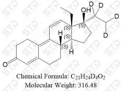 孕三烯酮杂质12-d4 856893-82-8 C21H24D4O2