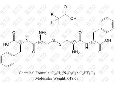 乙酰半胱氨酸杂质168 三氟乙酸盐 62130-80-7(free base) C24H30N4O6S2 • C2HF3O2