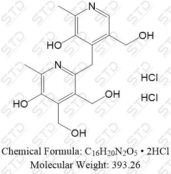 <em>吡哆醇</em><em>杂质</em><em>45</em> <em>双</em><em>盐酸盐</em> <em>19203-56-6</em>(<em>free</em> <em>base</em>) C16H20N2O5 • 2HCl