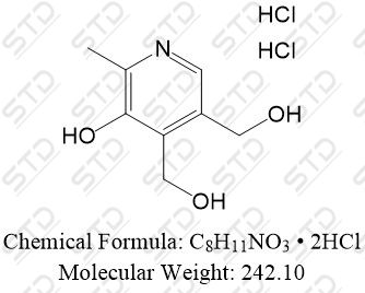 吡哆醇双盐酸盐 102035-57-4 C8H11NO3 • <em>2HCl</em>
