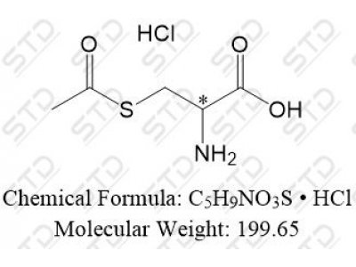 乙酰半胱氨酸杂质64 盐酸盐 60333-15-5(free base) C5H9NO3S • HCl