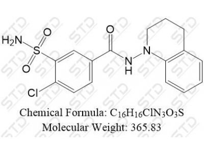 吲达帕胺杂质50 18502-95-9 C16H16ClN3O3S