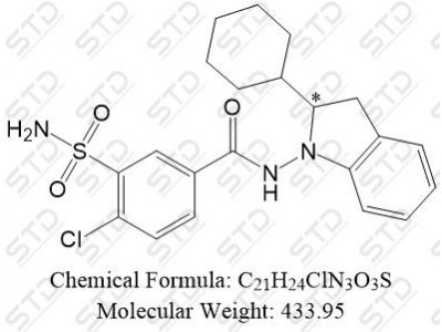 吲达帕胺杂质57 26807-67-0 C21H24ClN3O3S