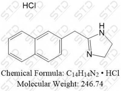 萘甲唑林杂质4 盐酸盐（萘甲唑林EP杂质D 盐酸盐） 6028-15-5 C14H14N2 • HCl
