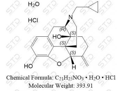 纳美芬 盐酸盐水合物 1228646-72-7 C21H25NO3 • H2O • HCl